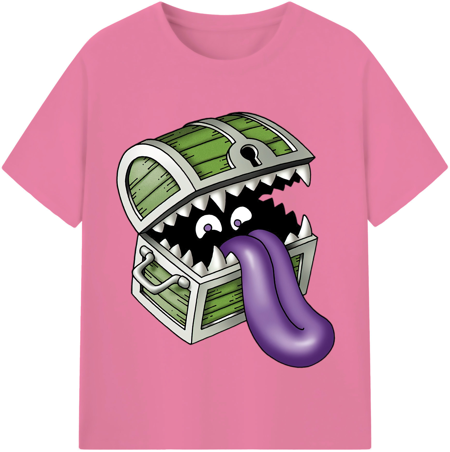 （画像用） ドラゴンクエスト Doragon Kuesuto Dragon Quest 綿100％半袖Tシャツ（フロントプリント）